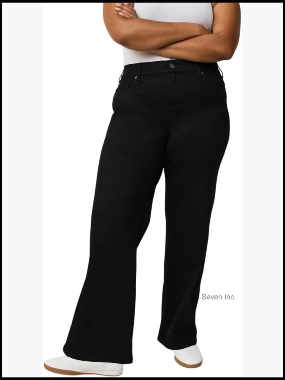 Plus Size Wide-Leg High-Rise Jean with Gap-Proof Waist